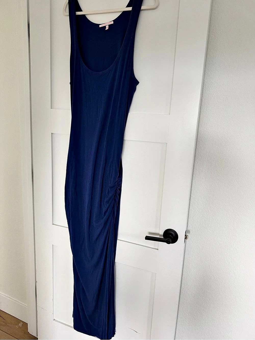 Victoria's Secret Ruched Maxi Dress in Blue Size XL Like New